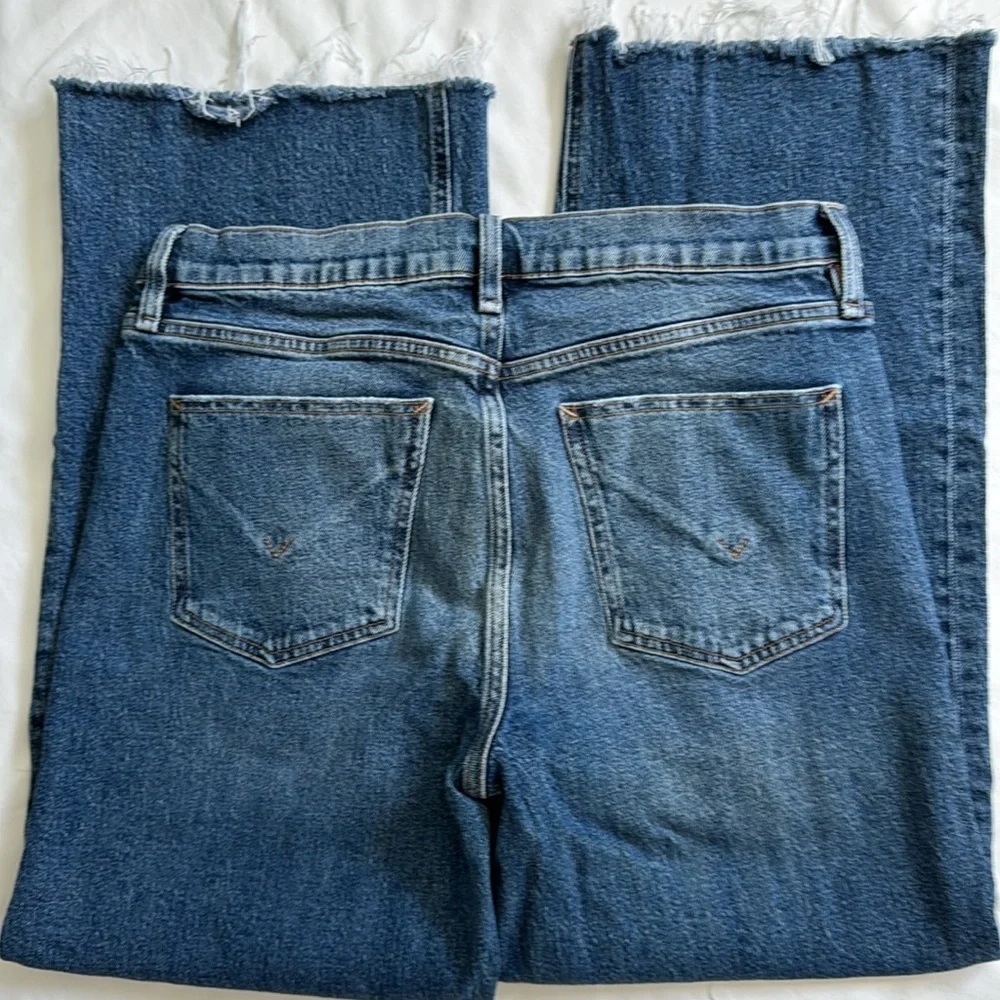 Hudson Jeans Rosie High Rise Wide Leg Crop in Wilder Wash - Picture 3 of 6